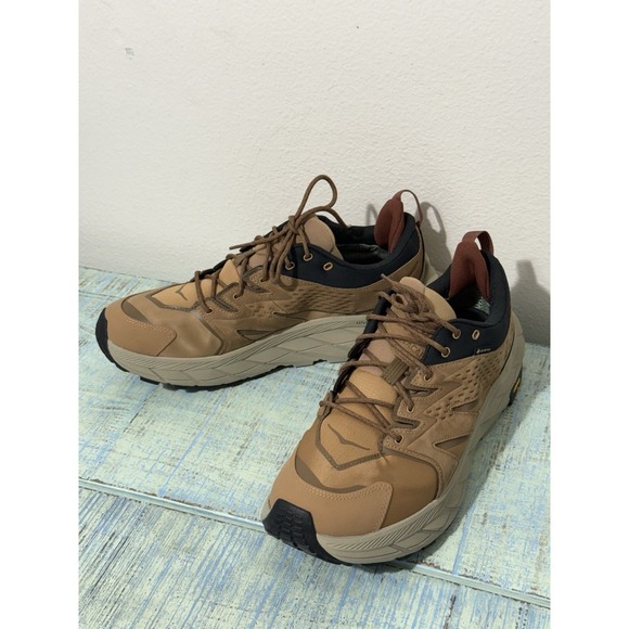 Hoka Anacapa Low GTX Men's Size 11.5D Tigers Eye Black.OUT OF STOCK
